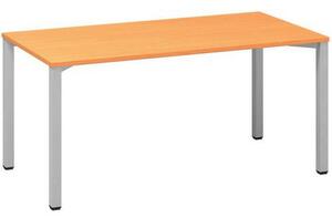 Kancelársky stôl Alfa 200, 160 x 80 x 74,2 cm, rovné vyhotovenie, dezén buk Bavaria, RAL9022