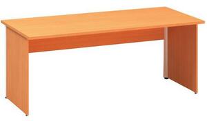 Kancelársky stôl Alfa 100, 180 x 80 x 73,5 cm, rovné vyhotovenie, dezén buk Bavaria