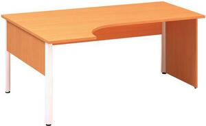Ergo kancelársky stôl Alfa 100, 180 x 120 x 73,5 cm, ľavé vyhotovenie, dezén buk Bavaria