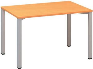 Kancelársky stôl Alfa 200, 120 x 80 x 74,2 cm, rovné vyhotovenie, dezén buk Bavaria, RAL9022