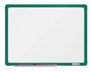 Biela magnetická tabuľa boardOK, 60 x 45 cm, zelená