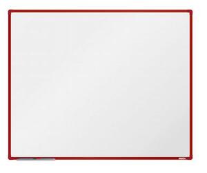 Biela magnetická tabuľa boardOK, 150 x 120 cm, červená