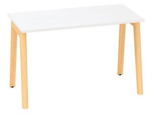 Kancelársky stôl Alfa Root, 120 x 80 x 74,2 cm, biely