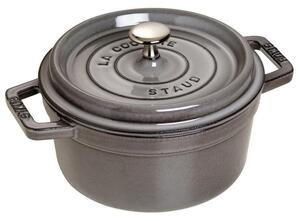 Liatinový hrniec Staub 22 cm, šedý