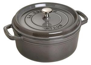Liatinový hrniec Staub 24 cm, šedý