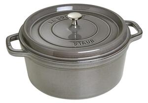 Liatinový hrniec Staub 28 cm, šedý