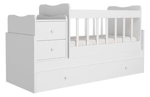 Biela postieľka s úložným priestorom 60x120 cm Sansa – Kalune Design