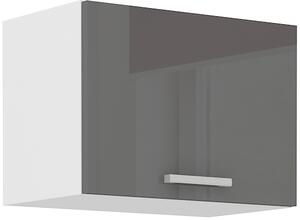 Závesná skrinka do kuchyne 50x40 cm 15 - SCARLET - Bordo / Lišty Hliníkové