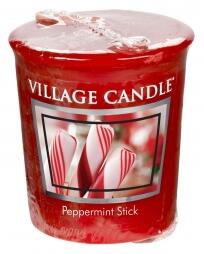 VILLAGE CANDLE - Mätová lízanka - Peppermint Stick 18 - votívna sviečka