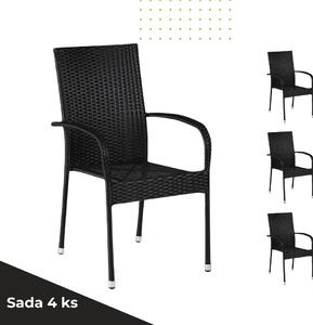 Záhradné stoličky MÄLEN | 4 kusy