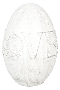 Veľkonočné vajíčko 543 LOVE polyresin biela