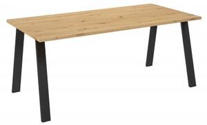 Jedálenský stôl Kermit 185x90 (dub artisan) (pre 4 6 osob). Vlastná spoľahlivá doprava až k Vám domov. 1033078