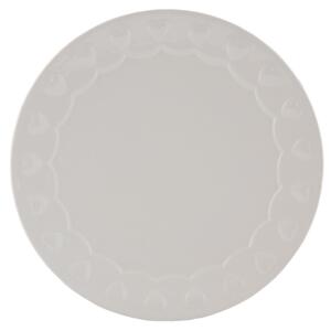 ROMANTIC LOVE tanier 21 biela keramika