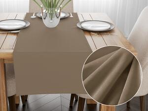 Biante Zamatový behúň na stôl Velvet Prémium SVP-034 Kávovo hnedý 35x120 cm