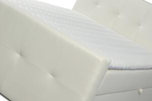 Manželská posteľ Boxspring 180 cm Annira (biela) (s matracom). Vlastná spoľahlivá doprava až k Vám domov. 1033221