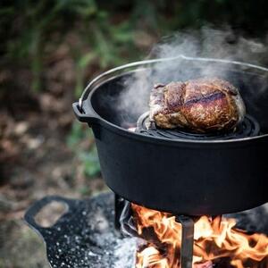 Petromax liatinový kotlík Dutch Oven bez nožičiek - 25 cm, 7,5 l s príslušenstvom