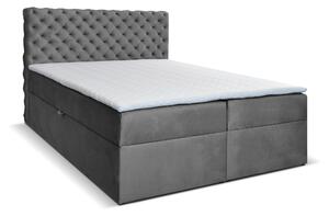 Manželská posteľ Boxspring 160 cm Orimis (sivá). Vlastná spoľahlivá doprava až k Vám domov. 1033235
