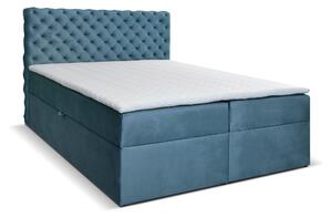 Jednolôžková posteľ Boxspring 120 cm Orimis (modrá). Vlastná spoľahlivá doprava až k Vám domov. 1033238