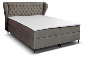 Kontinentálna posteľ 200 cm Ortun (sivá). Vlastná spoľahlivá doprava až k Vám domov. 1033257