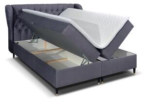Manželská posteľ Boxspring 160 cm Ortun (fialová). Vlastná spoľahlivá doprava až k Vám domov. 1033265