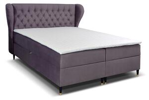 Jednolôžková posteľ Boxspring 120 cm Ortun (fialová). Vlastná spoľahlivá doprava až k Vám domov. 1033263