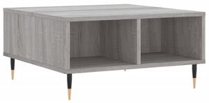 Konferenčný stolík sivý sonoma 60x60x30 cm kompozitné drevo