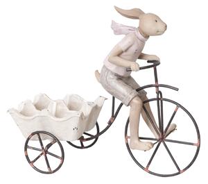 Veľkonočný zajac na bicykli 312 polyživica