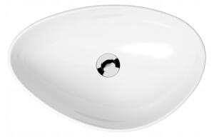 Cersanit Moduo, kúpeľňová skrinková súprava s umývadlom na dosku 80x45x95 cm, biela lesklá-dub, S801-447