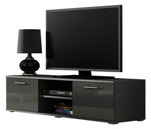 MEBLINE TV stolík SOHO 140 SH4H šedý lesk