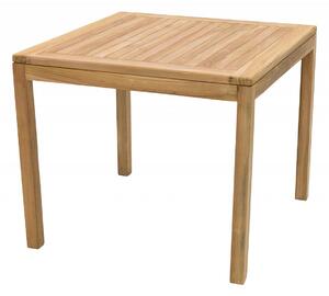 DEOKORK Záhradný stôl pevný FLORA 90x90 cm (teak)