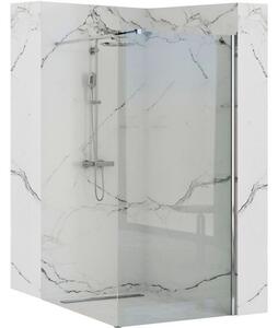 Rea AERO N 100, sprchová zástena WALK IN, 1-krídlová, 100 x 195 cm, lesklý chróm, transparentná, REA-K7551