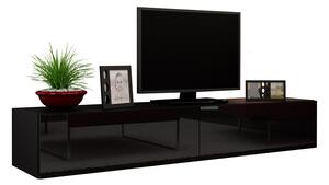 MEBLINE TV stolík VIGO VG1D 180 čierny lesk