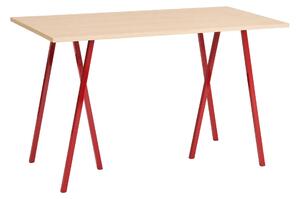 HAY Stôl Loop Stand High, Oak / Maroon Red 160 x 78 cm