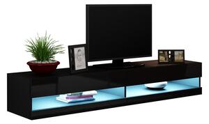 MEBLINE TV stolík VIGO NEW VG9D 180 čierny lesk