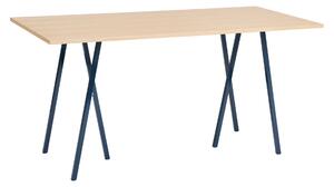 HAY Stôl Loop Stand High, Oak / Deep Blue 200 x 93 cm