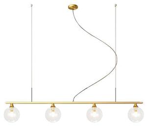 Toolight Toolight, Závesná lampa Zlaté sklenené gule 4ks APP675-4CP, OSW-06200