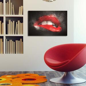 (3727) KISS nástenná maľba na plátne LED