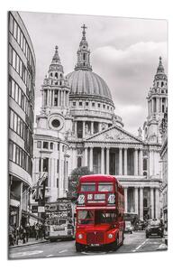 Obraz na plátne Červený autobus v Londýne