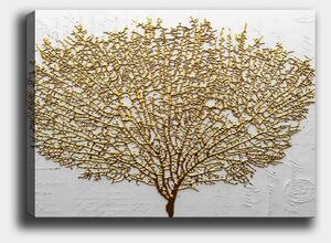 (3705) GOLDEN TREE nástenná maľba na plátne
