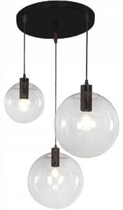 Toolight - Závesné svietidlo Lassi 20+25+30 cm APP309-3C, čierna, OSW-00341