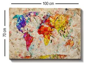 (3691) MAP nástenná maľba na plátne
