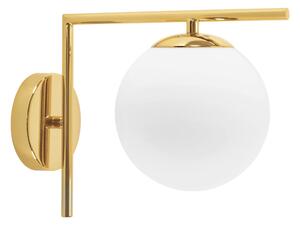 Toolight Toolight, sklenená guľatá nástenná lampa APP674-1W, zlatá, OSW-05638