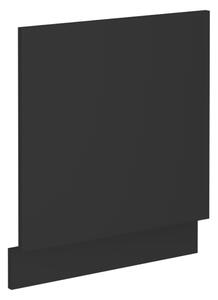 KONDELA Dvierka na umývačku riadu, čierna, SIBER ZM 570x596