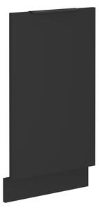 KONDELA Dvierka na umývačku riadu, čierna, SIBER ZM 713x446