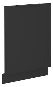 KONDELA Dvierka na umývačku riadu, čierna, SIBER ZM 713x596