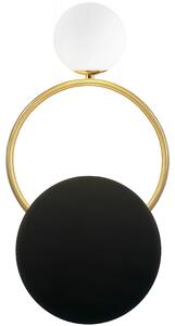 Toolight - Nástenná lampa APP923-1W, čierna-zlatá, OSW-09587