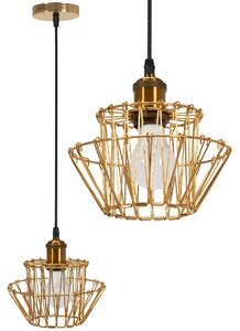 Toolight - Závesné svietidlo E27 60W APP942-1CP Set 36cm, retro zlatá, OSW-07005