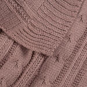 Ružová pletená deka ARIEL2 130 x 170 cm