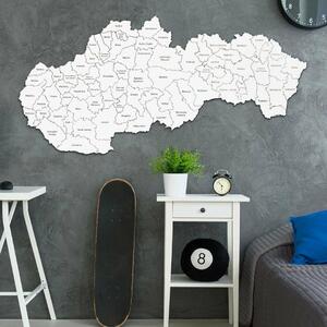 DUBLEZ | Mapa okresov Slovenska na stenu