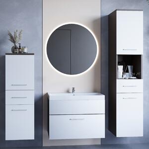 MEBLINE Kúpeľňový nábytok LIPSY LED wenge / biely